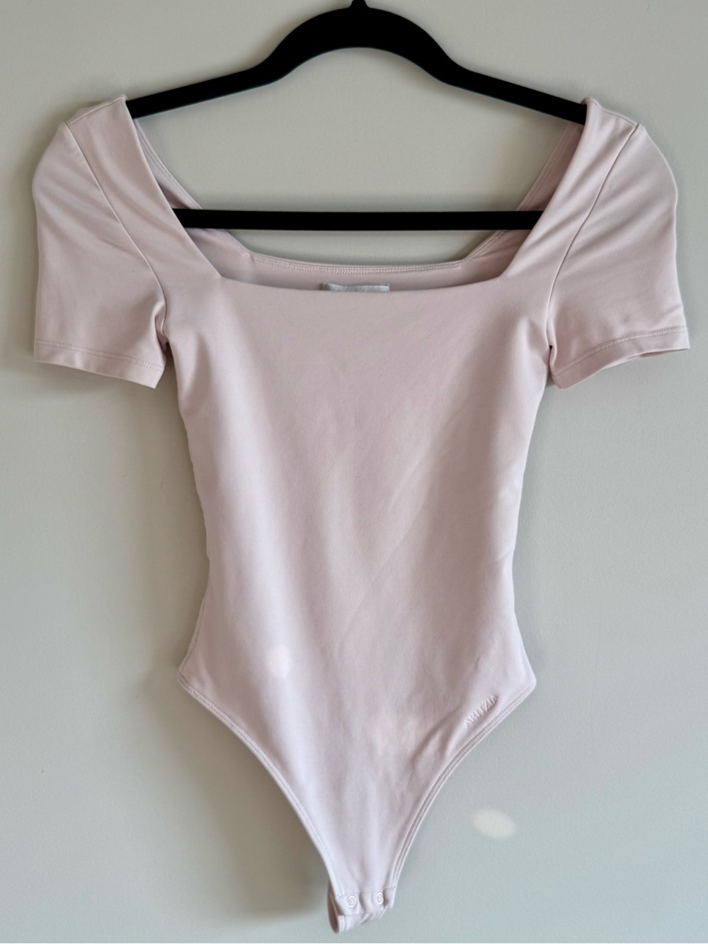 Aritzia Contour Pink Square Neck Bodysuit 2XS Balletcore
